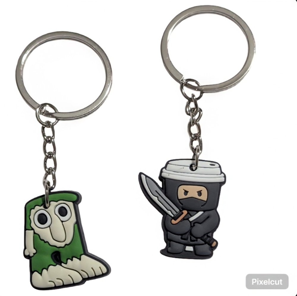 Novelty Funny Meme Inspired Italian Brainrot Keychain Set
